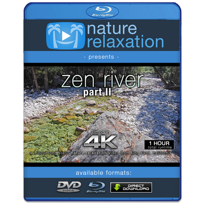 "Zen River II" 1 Hour Static Nature Video / Screensaver 4K