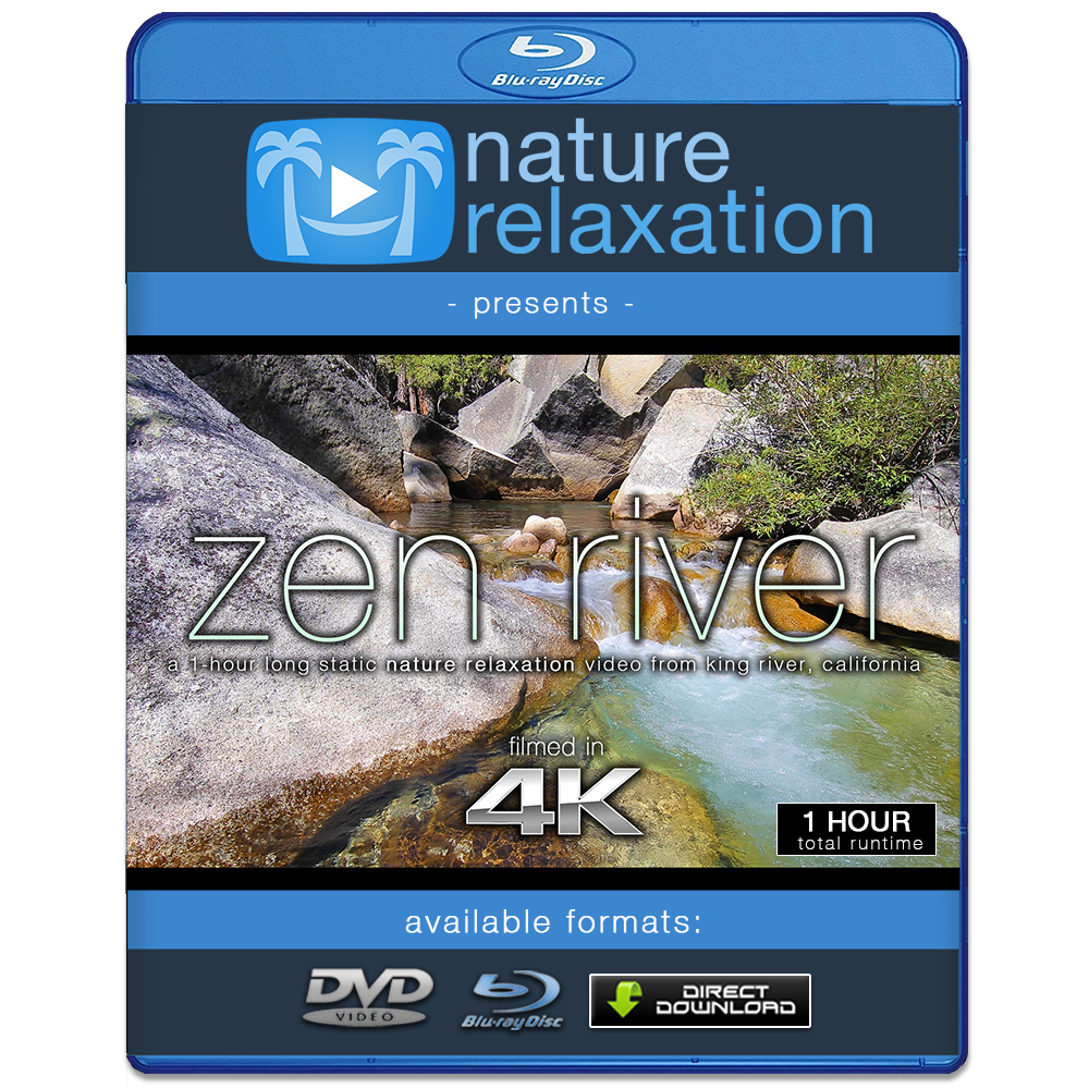 "Zen River" 1 Hour Static Nature Video / Screensaver 4K