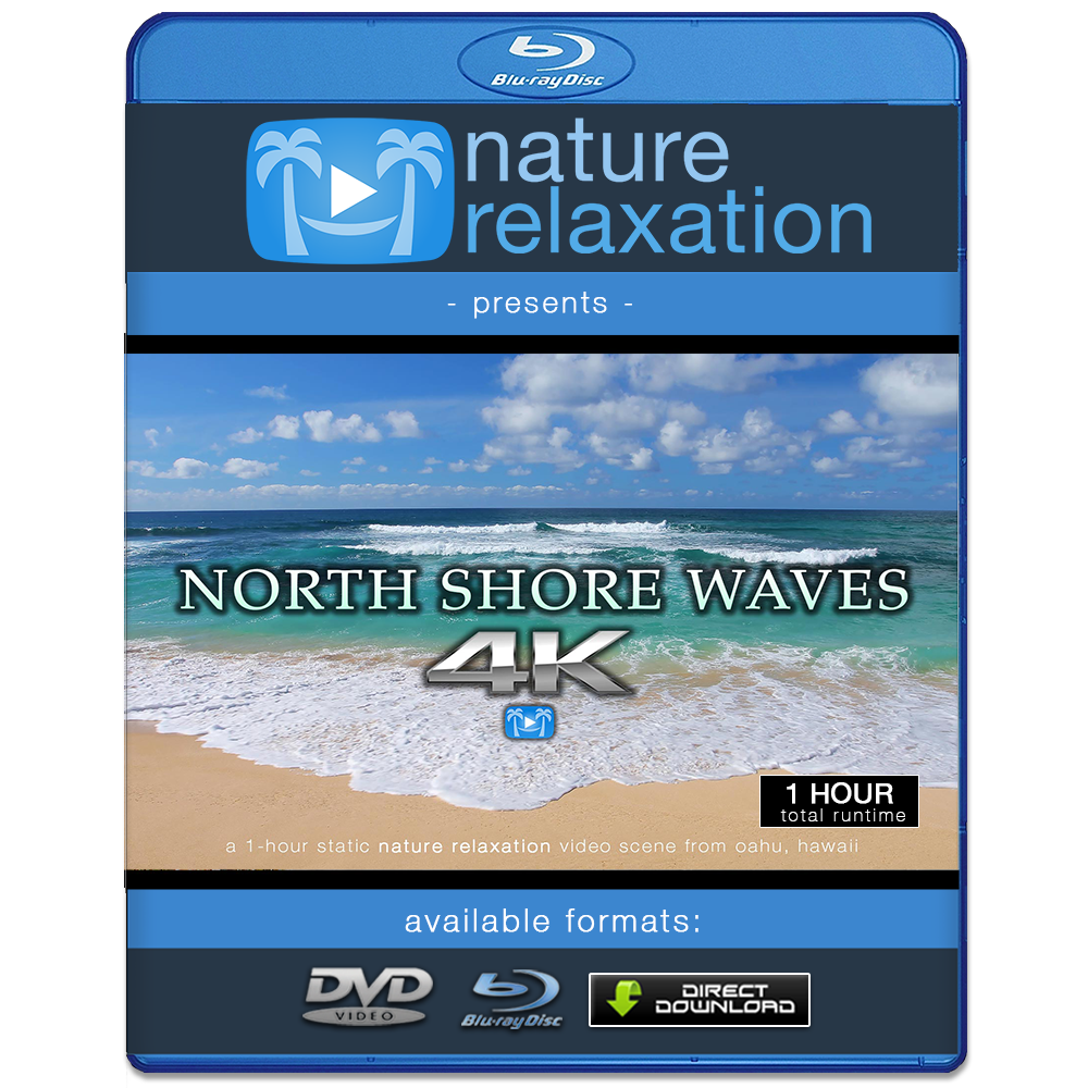"North Shore Waves" Oahu 1 Hour 4K Static Nature Video