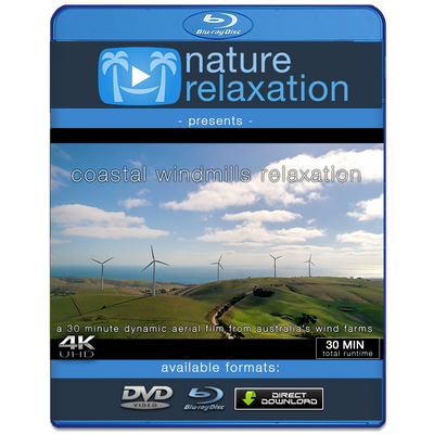 "Coastal Windmills Relaxation" Australia 30 Min Aerial Film in 4K 60