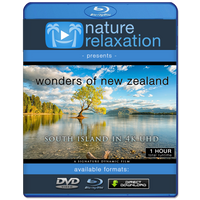 "Wonders of New Zealand: South Island" 1 HR Dynamic 4K Ambient Nature Film