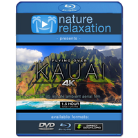 "Flying Over Kauai" Hawaii 1.5 HR Aerial Film in 4K UHD w/ Music