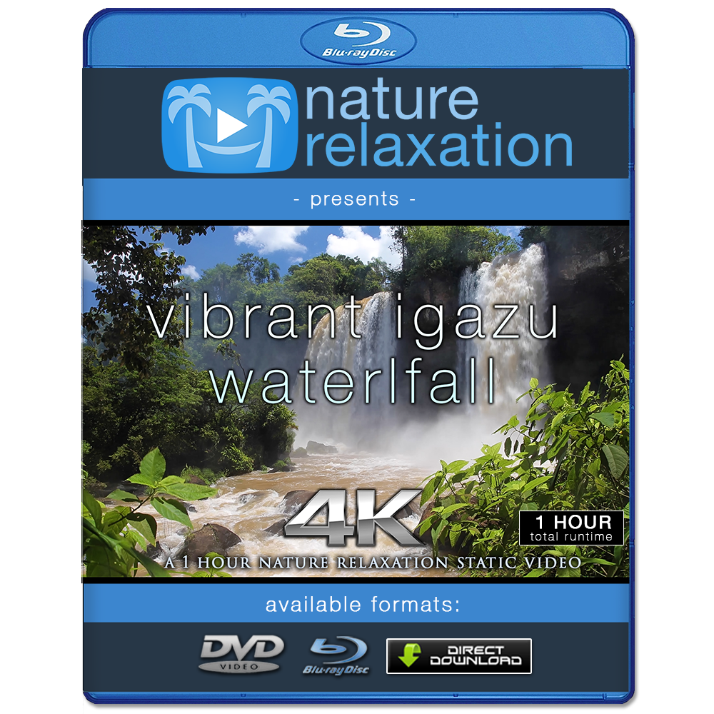 "Vibrant Iguazu Waterfalls" 1HR Static Nature Relaxation Video 4K