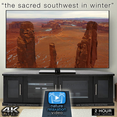 "The Sacred Southwest in Winter" 2 HR Dynamic Drone Video + Music 4K