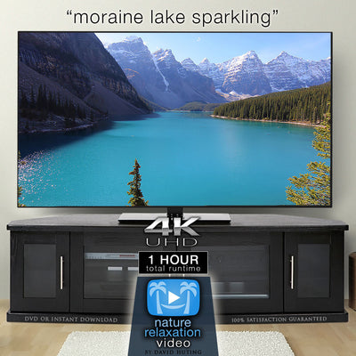 "Moraine Lake Sparkling" 1HR Static Nature Relaxation Video 4K