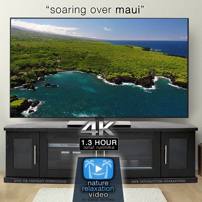 "Soaring Over Maui" 1.3 HR Aerial Film in 4K UHD w/ Music