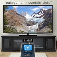 "Patagonian Mountain Vista" 1HR Static Nature Relaxation Video 4K