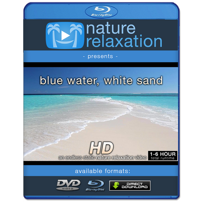 "Blue Water, White Sand" Looping Nature Relaxation Screensaver HD
