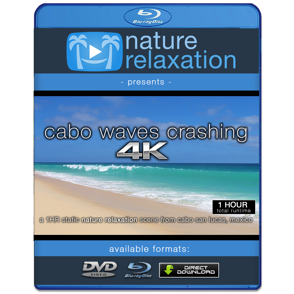 "Cabo Waves Crashing" 1 Hour Still 4K Nature Relaxation Video