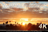 "Coastal City Sunrise" 20 MIN 4K Nature Relaxation Video