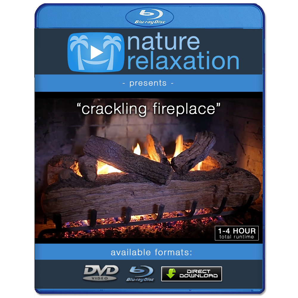 "Crackling Fireplace" Looping Nature Relaxation Video Screensaver HD 1080p