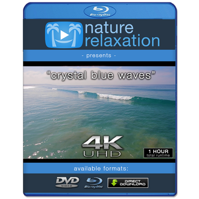 "Crystal Blue Waves" 1 Hour Still 4K Nature Relaxation Video