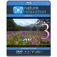 "Nature Relaxation Journey" Part III 2.5 HR Dynamic Video w Music 4K