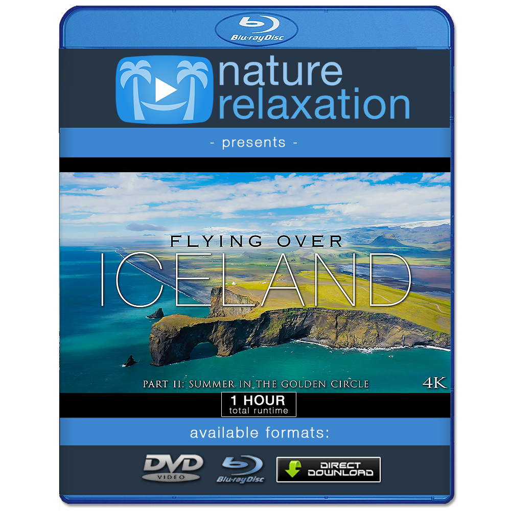 "Flying Over Iceland II": Summer in Golden Circle 1HR Aerial Film + Music 4K