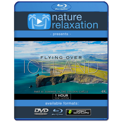 "Flying Over Iceland II": Summer in Golden Circle 1HR Aerial Film + Music 4K