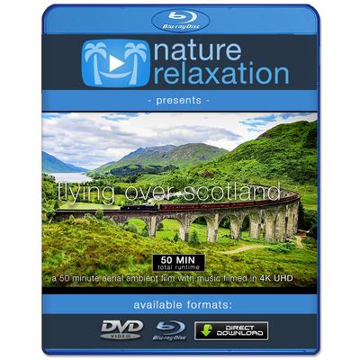 "Flying Over Scotland" Highlands 1 HR Aerial 4K Nature Film + Music