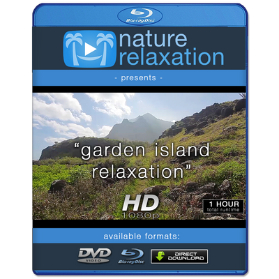 "Garden Island Relaxation" Tropical 1 Hour Nature Relaxation Video HD 1080p