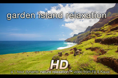 "Garden Island Relaxation" Tropical 1 Hour Nature Relaxation Video HD 1080p