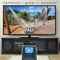 "Hammock + Guitar in Paradise" 1 HR Static Nature Video Scene HD