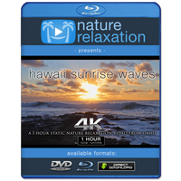 "Hawaii Sunrise Waves" 1 HR Static 4K Nature Video