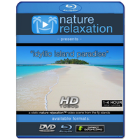 "Idyllic Island Beach" Tropical Static Nature Video Scene HD