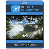 "Iguazu Falls Window" 1 Hr Static 4K Nature Relaxation Video