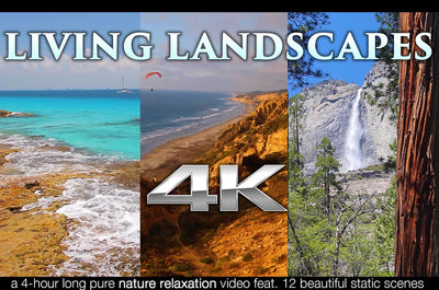 "Living Landscapes" 4 HR Nature Relaxation Video 4K UHD