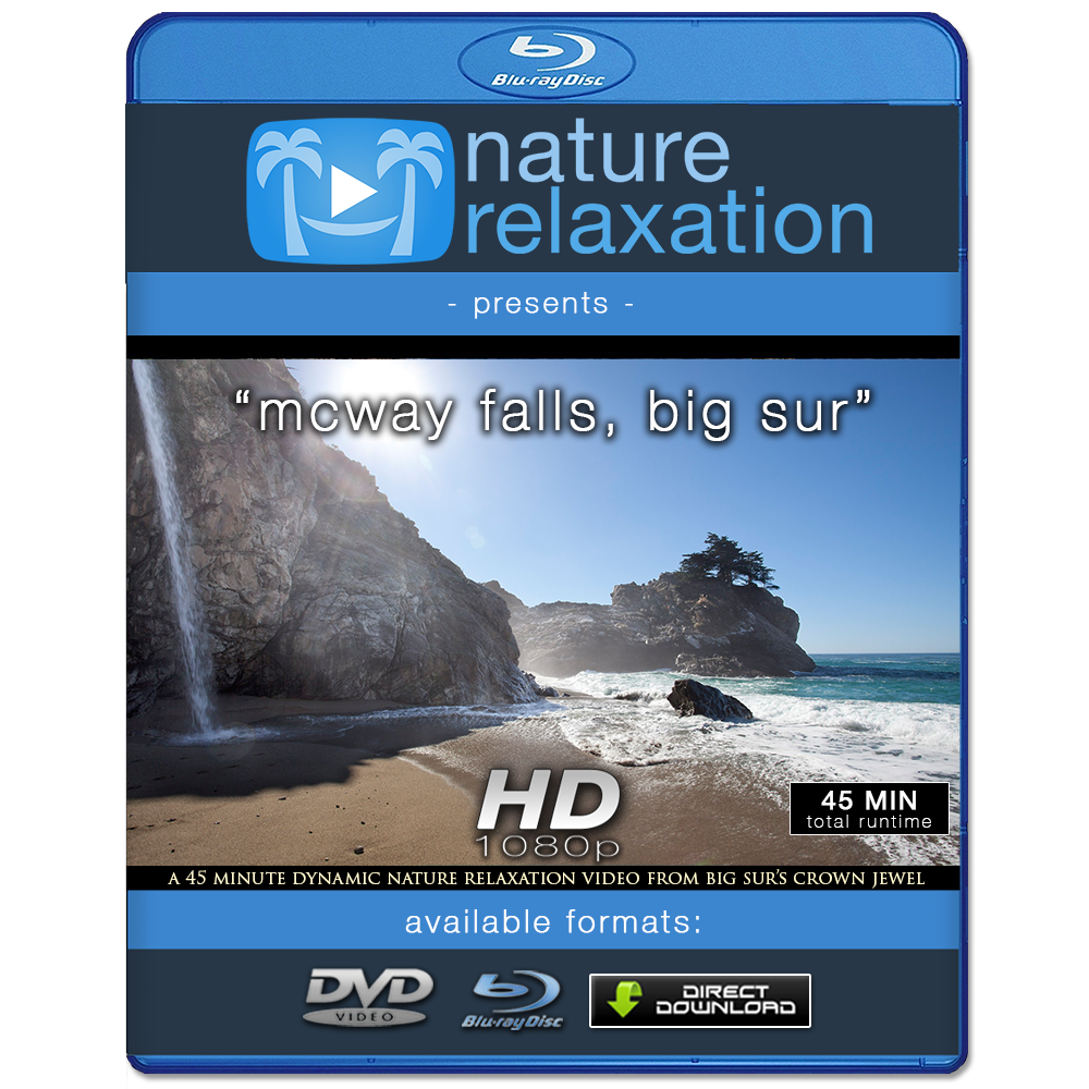 "McWay Falls, Big Sur" 45 Min Dynamic Nature Video 1080p