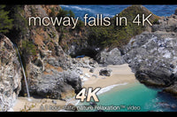 "McWay Falls in 4K" Big Sur 1 HR Static Nature Scene + Sounds