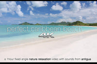 "Perfect Caribbean Beach" 1 Hour 4K Static Nature Video