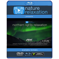 "Northern Lights Relaxation" 2 or 8HR Aurora Borealis Video 4K UHD