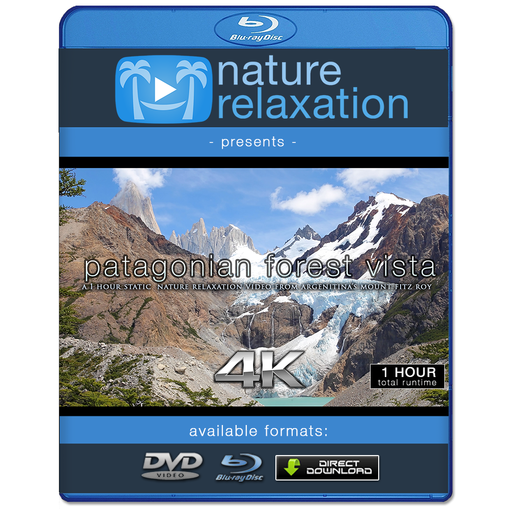 "Patagonian Mountain Vista" 1HR Static Nature Relaxation Video 4K
