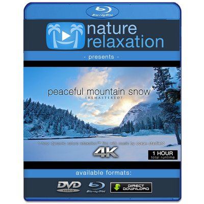 "Peaceful Mountain Snow (Remastered)" 1 HR Dynamic Nature Film in HD