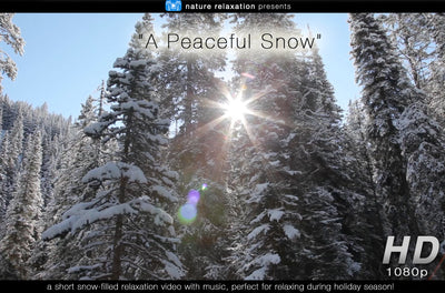 "A Peaceful Snow" Short 5 MIN Winter Music Video HD 1080p