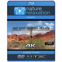 "Red Rock Canyon Clouds" 1 HR Fixed-Angle Nature Video 4K