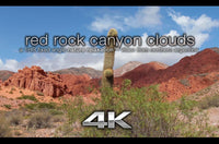 "Red Rock Canyon Clouds" 1 HR Fixed-Angle Nature Video 4K