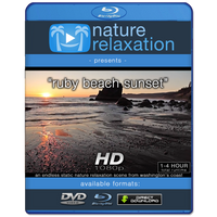 "Ruby Beach Sunset" Looping Nature Relaxation Video Screensaver HD 1080p