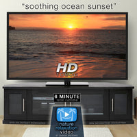 "Soothing Ocean Sunset" Healing 4 Minute Nature Relaxation Video HD 1080p