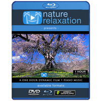 "Spring in Japan" 1 Hour Aerial Film + Piano Music 4K
