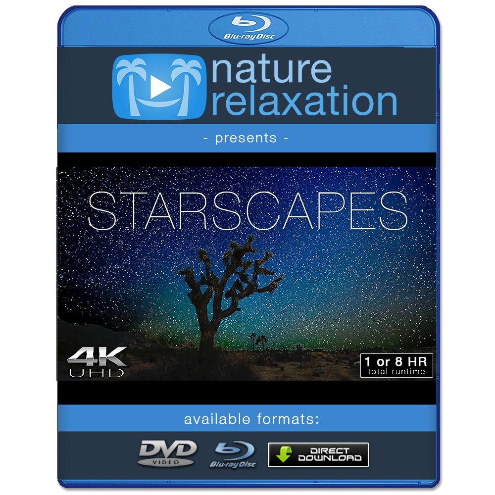 "Starscapes" 50 Min or 8 Hour Astro Timelapse Film + Music 4K