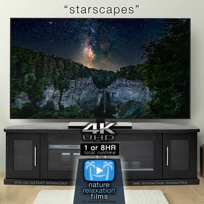 "Starscapes" 50 Min or 8 Hour Astro Timelapse Film + Music 4K