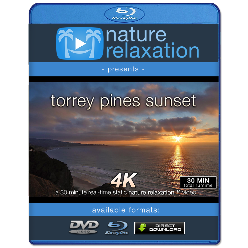 "Torrey Pines Sunset" La Jolla 30 Minute 4K Nature Relaxation Video