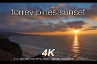 "Torrey Pines Sunset" La Jolla 30 Minute 4K Nature Relaxation Video