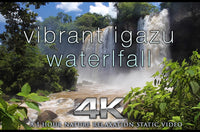 "Vibrant Iguazu Waterfalls" 1HR Static Nature Relaxation Video 4K