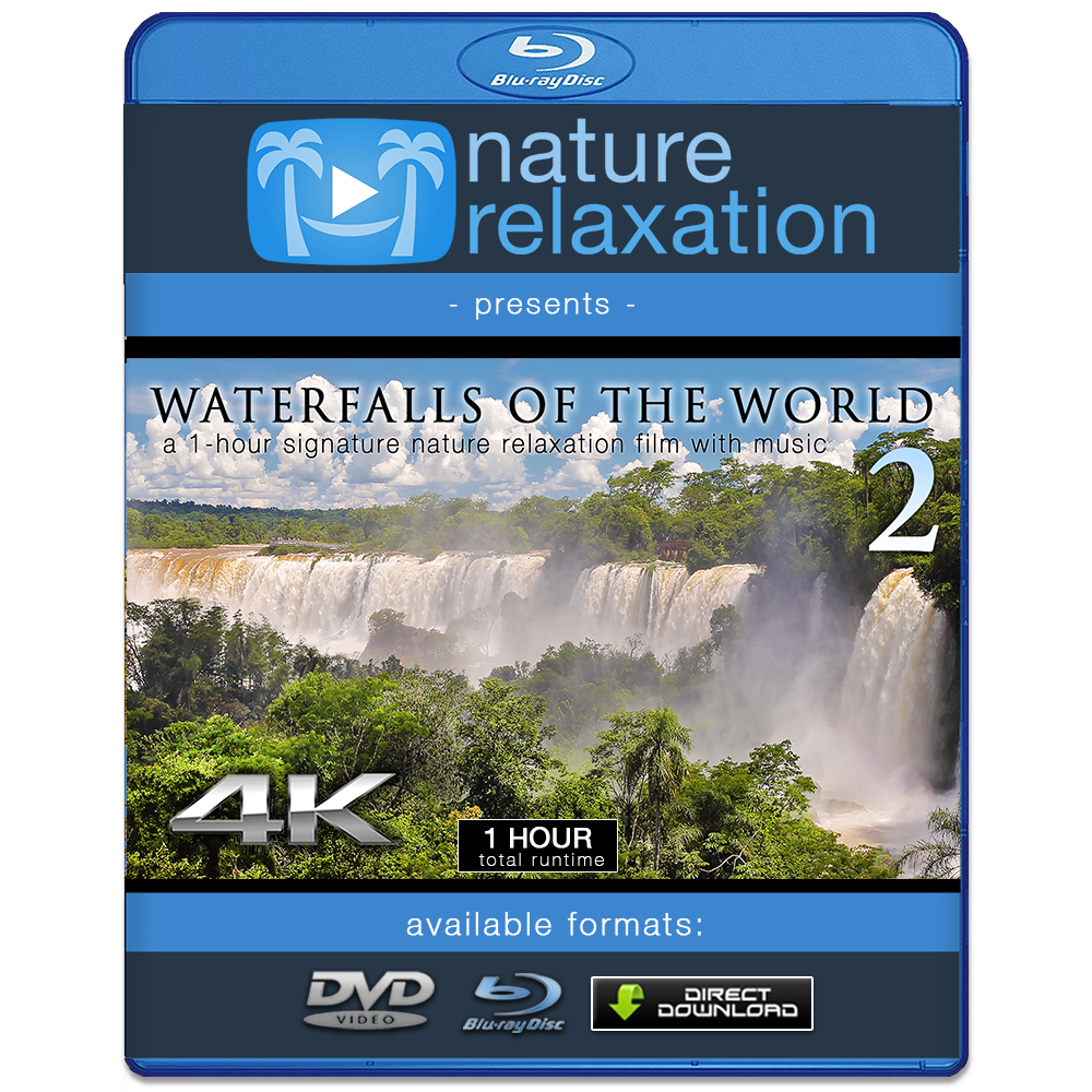 "Waterfalls of the World 2" 4K Dynamic 1-Hour Nature Relaxation Film