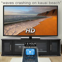 "Waves Crashing on Kauai Beach" Looping Nature Relaxation Video Screensaver HD 1080p