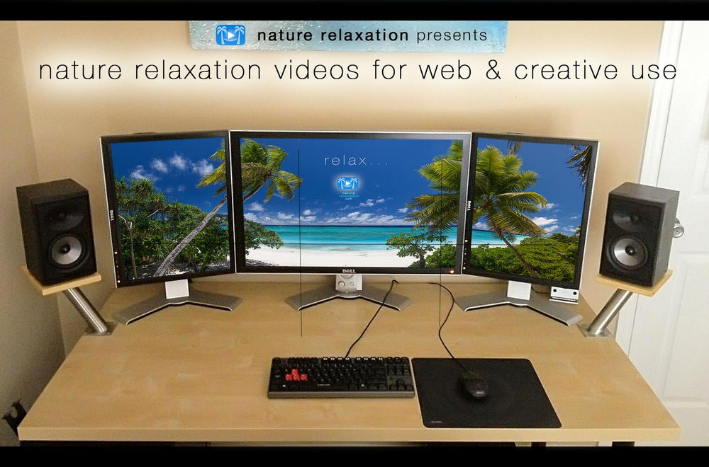 Nature Relaxation Licenses for Website, Tradeshow, Social Media, Film, & Creative Use