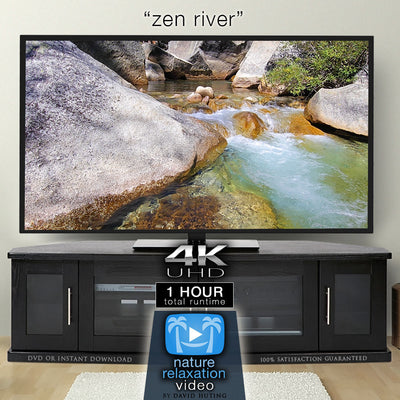 "Zen River" 1 Hour Static Nature Video / Screensaver 4K