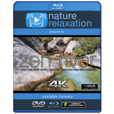 "Zen River" 1 Hour Static Nature Video / Screensaver 4K