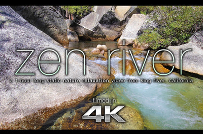 "Zen River" 1 Hour Static Nature Video / Screensaver 4K